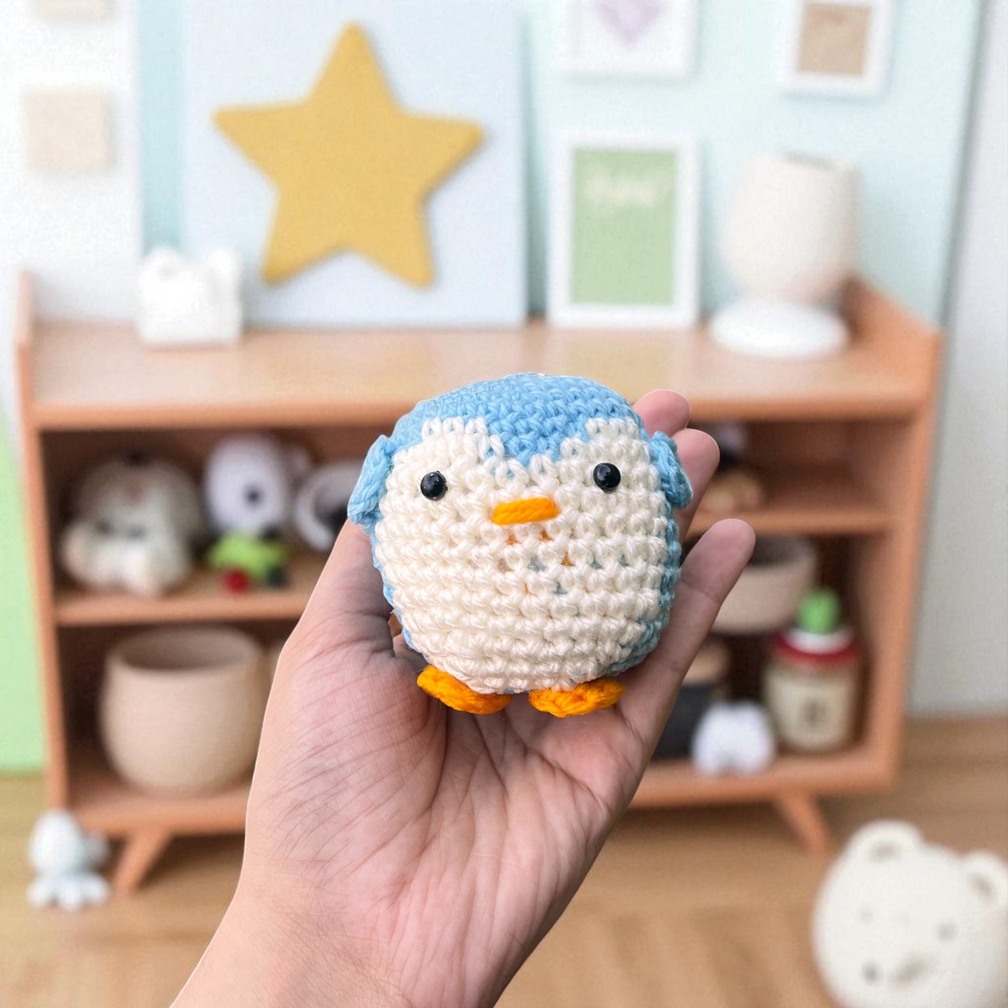 Crochet Little Penguin Keychain Gulyarn