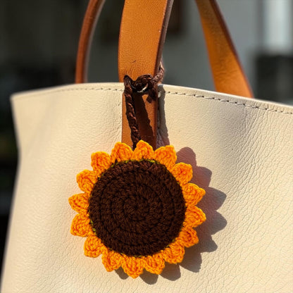 Sunflower Mirror Charm Gulyarn