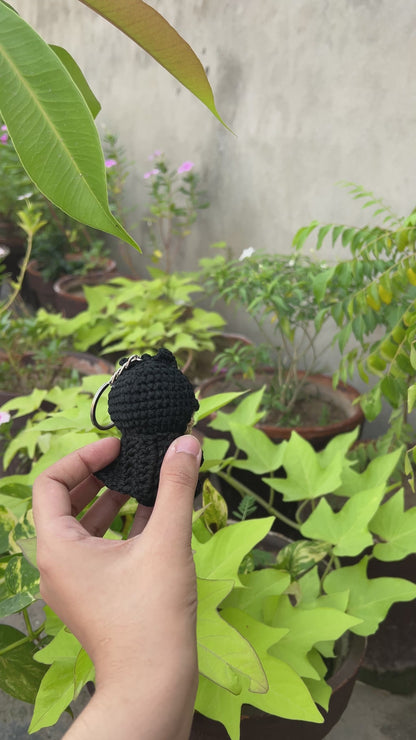 Crochet Batman Keychain | Handmade Amigurumi DC Comics Superhero Charm