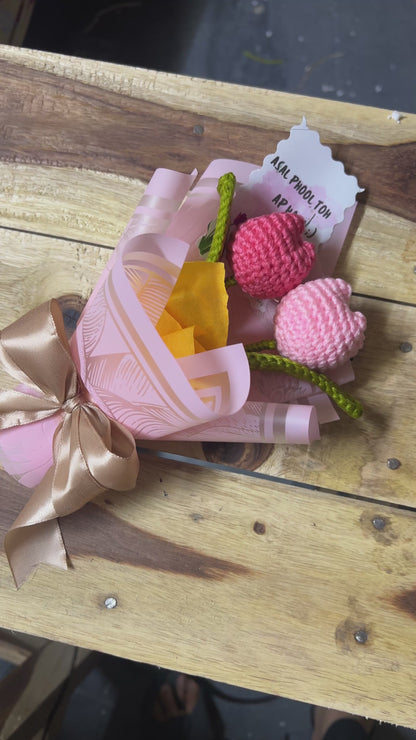 Little Bundle of Joy - Tulips Crochet Bouquet