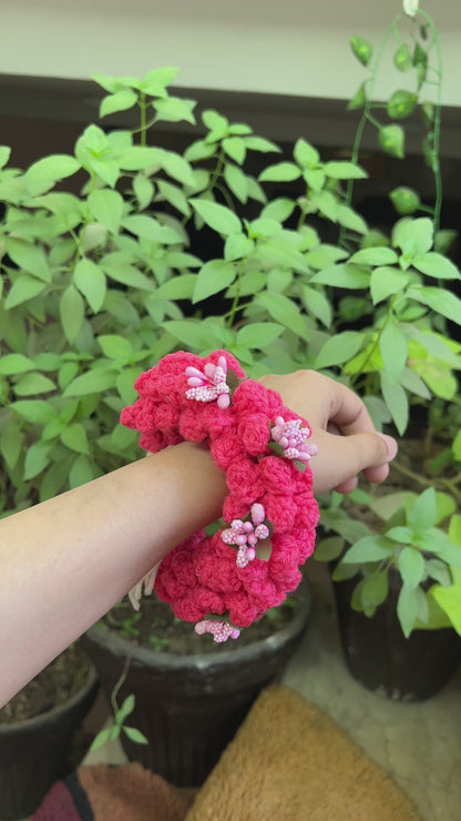 Gulaabi – Crochet Pink Gajra